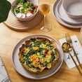 thumbnail image 3 of Stone Lain Jade Stoneware 16 Piece Dinnerware, Dish Set with Service for 4, Taupe, 3 of 6