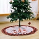 thumbnail image 5 of Falda de árbol de Navidad con copos de nieve, tapete navideño, adorno para decorar fiestas de Halloween, 5 of 5