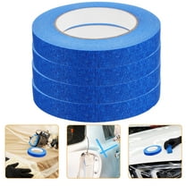 WORGEOUS 4 Rolls Removable Car Spray Tape 5000.00X1.80X0.10CM Blue