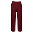 thumbnail image 5 of Dpytoraw Men's Relaxed Fit Corduroy Dress Pants Straight Leg Business Casual Trousers Red L, 5 of 5