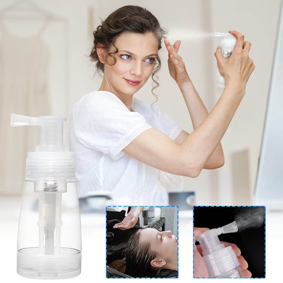 Powder Spray Bottle, Barber Powder Puffer Bottle for Dry Shampoo, Refillable Body Shampoo Powder Bottles Barber Accessories for Hair Salon Home Beauty