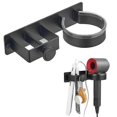 thumbnail image 1 of Hair Dryer Holder Wall Mounted Stainless Steel 2 in 1 Organizer for Bathroom Styling Tools, 1 of 2