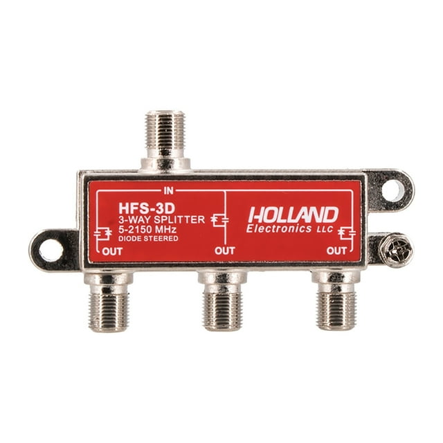 3-Way HD RF Cable TV 2150 Mhz Splitter
