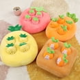 thumbnail image 4 of Children Educational Toy Pick Up Fruits/Vegetable Ground Doll Stuffed 4 pcs Mini Carrots/Strawberry/Pineapple, 4 of 8