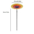 thumbnail image 3 of Ktlvex Flower Bird Bath and Feeder Metal Dual Purpose for Garden Yard Patio Outdoor Decoration, 3 of 6