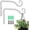 White, variant on Salate 2 Pack 6 Inch Premium Decorative Metal Iron Wall Hook, Indoor Outdoor Plant Hanger, Rustic Hanging Gardening Bracket Hook, for Planters, Bird Feeders, Lanterns, Wind Chimes (Coffee)
