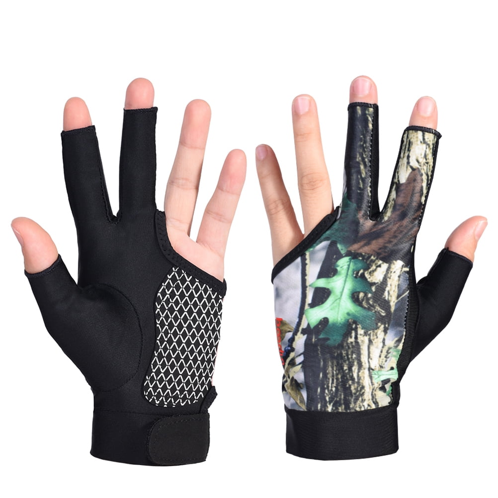 Glove Gloves Billiards Pool Snooker Cue Hand Shooters 3 Fingers Left