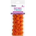 thumbnail image 3 of Essentials By Leisure Arts Ric Rac 11/16" 4 Yards Orange - Rick Rack Trim For Sewing - Wavy Ric Rac Trim For Sewing And Crafts Ribbon Rick Rack, 3 of 5