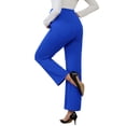 thumbnail image 3 of INSPIRE CHIC Women's Wide Leg Maternity Pants Over the Belly Elastic Stretch Pregnancy Trousers with Pockets Royal Blue M, 3 of 6