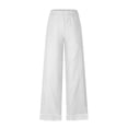 thumbnail image 2 of Bixock Summer Women Casual Pants High Waist Wide Leg Pants Drawstring Comfortable Soft Daily Wear Fashion Women Clothes, 2 of 5