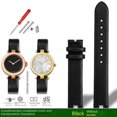 thumbnail image 3 of Correa de reloj de cuero genuino para G-ucci YYA141404 YA141501 YA1412 Correa de reloj para mujer de 12 mm y 14 mm con muesca de la serie GC Pulsera negra y marrón, 3 of 5