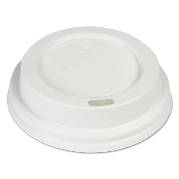 Hot Cup Lids, Fits 8 Oz Hot Cups, White, 1,000/carton | Bundle of 5 Cartons