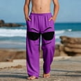thumbnail image 2 of Funny Face Joggers with Pockets - Soft Stretchy Boys Pants Purple Graphic Lounge Pants for Kids (Size 4-14),Size 13 T, 2 of 9