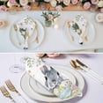 thumbnail image 3 of Easter Cloth Napkins, Spring Rustic Botanical Floral Rabbit Eggs Leaves Washable and Reusable Dinner Napkins Set of 2, Table Napkin for Kitchen Party Birthday Wedding Hotel Housewarming 20"x20", 3 of 9
