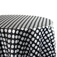 thumbnail image 2 of Your Chair Covers - 90 Inch Square Satin Table Overlay Black/White Polka Dots, 2 of 2