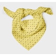 thumbnail image 3 of Bimba Yellow Cross & Geometric Pure Silk Printed Head Bandanas Summer Neck Wrap Scarf 40 x 80 Inches, 3 of 6