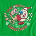 thumbnail image 2 of Ren & Stimpy T-Shirt Crazy About Christmas Unisex Graphic Tee For Men & Women, 2 of 7