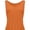 Orange, variant on Women Banded Bottom Tank Tops Ribbed V Neck Sleeveless Casual Tops Summer Loose Fit Shirts
