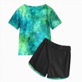 thumbnail image 4 of UAYOTSE 1T 2T 3T 4T 5T 6T Toddler Girl Summer Clothes Short Sleeve Printed Top and Loose Pants Kids 2Pcs Outfit Set,Sizes 3-4 Years, 4 of 5