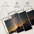 thumbnail image 6 of Elephant Stock Milky Way Over Mount Rainier Wall Art - Horizontal Multi Panel Canvas - 4 Pieceliving Room Wall Decor - Photography Nature Multi Panel - Gray And Beige Decor - 75" x 48", 6 of 8