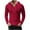 Red, variant on BADHUB Men's Causal Pullover Hoodie Button Up Lightweight Sweatshirt Long Sleeve Solid Color Hooded Tops Slim Fit on Clearance Khaki,XXXL