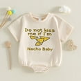 thumbnail image 2 of Baby Onesies Boy Do Not Kiss Me If I'm Nacho Baby Baby Newborn Boy Short Sleeve Neutral Baby Clothes Girl Romper, 2 of 8