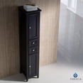 thumbnail image 2 of Pemberly Row Contemporary Tall Bathroom Linen Cabinet in Espresso, 2 of 6
