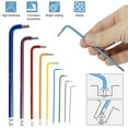 thumbnail image 4 of Allen Key Set 18Pcs Chrome Vanadium Steel T10-T50 Torx Key Set Sturdy 1.5mm-10mm Metric Ball End Wrench Set, 4 of 7