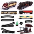 thumbnail image 4 of Model Railroads Simulation Rail Track Carriages Classic Train Set Vehicle Toy, 4 of 4