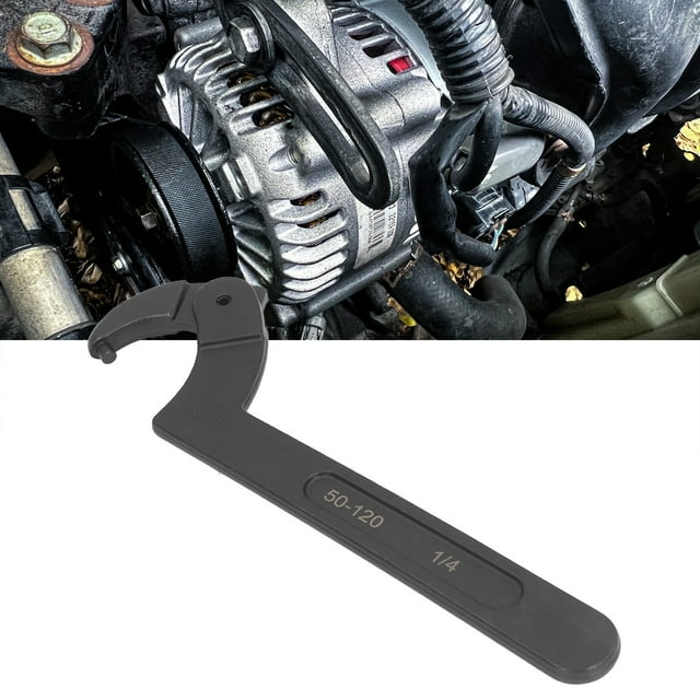 Llave De Gancho Ajustable, Llave De Gancho CRV Multifuncional Fácil De Usar De 2 A 4 3/4 Pulgadas, Ligera Para Reparaciones En El Hogar