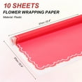 thumbnail image 2 of Uxcell Gift Bouquet Wrapping Paper, Waterproof Flower Wrapping Paper for Wedding DIY Craft Red, 2 of 7