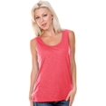 thumbnail image 2 of Kavio! Women Slub Jersey Scoop Neck Tank Watermelon M, 2 of 2