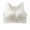 White, variant on Front Closure Bras for Women No Underwire Folding Sagging Everyday Bra Lingerie Mastectomy with Removable Breast Support Straps Bras