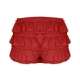 thumbnail image 3 of ZZwxWA Women Bloomers 2025 Cute Ruffle Shorts Lace Trim Fluffy Tiered Sexy Boyshorts Layered Y2K Sweet Pettipants, 3 of 6