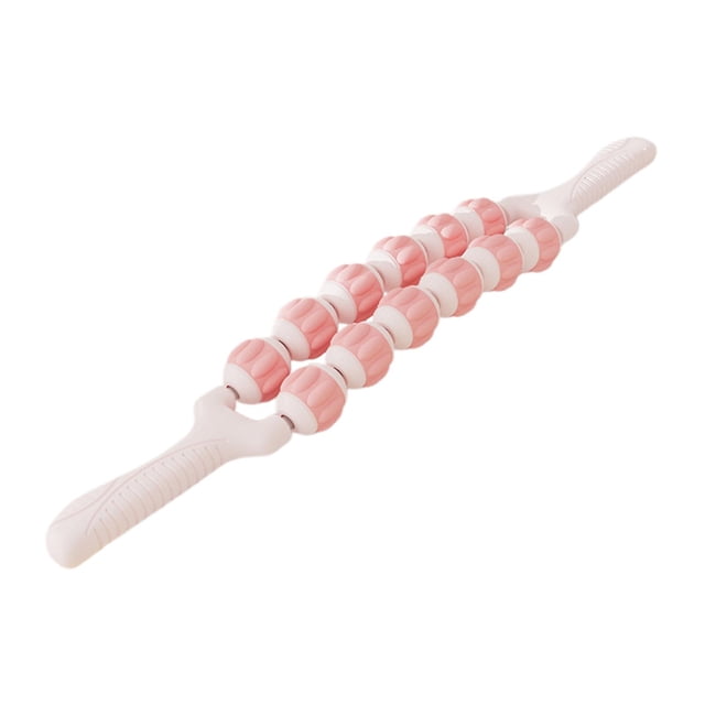 amagogo Massage Roller Rod Sensory Integration Training Device Deep Tissue Calf Rolling Pink 2 Row