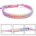 thumbnail image 4 of 10 PCS Mix Color Nepal Woven Friendship Bracelets with a Sliding Knot Closure Adjustable Bracelets for Teen Girls Party Favors, 4 of 7