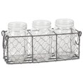 thumbnail image 2 of Design Imports Z02015 Couverts Vintage Gris avec Pots Transparents, 2 of 10