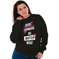 thumbnail image 4 of Move Always Forward Inspiring Words Women Plus Size Crewneck Sweatshirt Brisco Brands 2X, 4 of 5