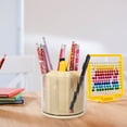 thumbnail image 3 of OUNONA Boite Rangement Crayon Plastic Light Yellow Desk Accessory 1Set Back to School, 3 of 8