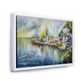 thumbnail image 3 of Designart 'The River In Austria Through Mountain Village' Nautical & Coastal Framed Canvas Wall Art Print, 3 of 5