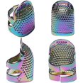 thumbnail image 1 of 4 Pack Sewing Thimbles, Metal Sewing Thimble Finger Protector, Accessories DIY Sewing Tools, 1 of 5