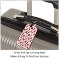 thumbnail image 3 of Square 2Pack PU Leather Heart Shape Cherries Cruise Luggage Tag with Privacy Cover and Name ID Tag for Travel Handbags Backpacks Luggage Tags, 3 of 6