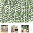 thumbnail image 1 of ZHAOCHENG Plantas colgantes artificiales, guirnalda de hojas de hiedra falsas para fiestas en la pared del jardín, 1 of 5