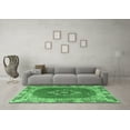 thumbnail image 3 of Ahgly Company Indoor Round Medallion Emerald Green Traditional Area Rugs, 3' Round, 3 of 4