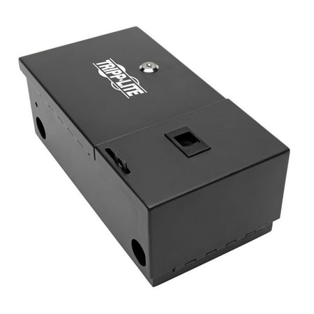 UPC: 0037332202932 | Tripp Lite Fiber Optic Wallmount Distribution Enclosure 2-panel Capacity – Fiber-optic Distribution Box – Wall Mountable – Black