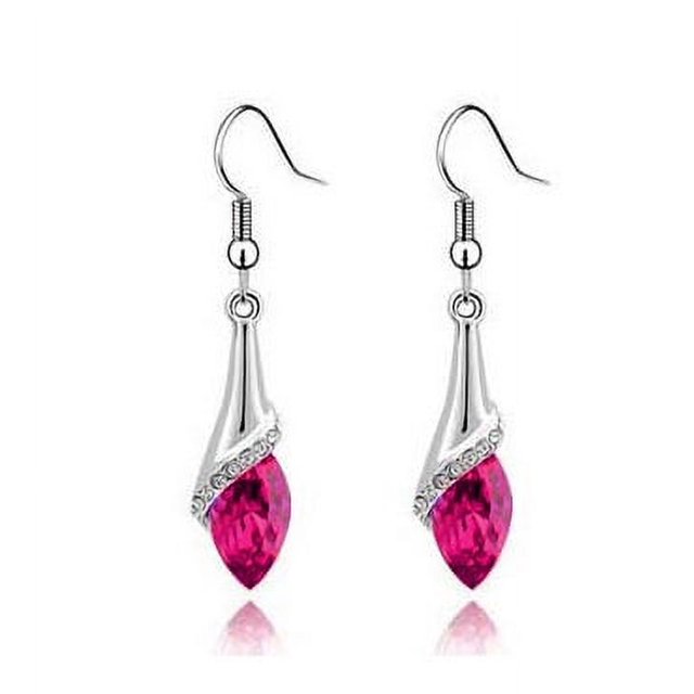 Pendientes de estilo joyería con brillantes diamantes de cristal austriaco, pendientes de pianista, regalo ideal, cómodos de llevar, buen material
