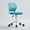 Aqua Mist, variant on Homy Casa Adjustable Teen Desk Chair with Wheels, Swivel Task Chair with Mesh Back, Morandi Aqua