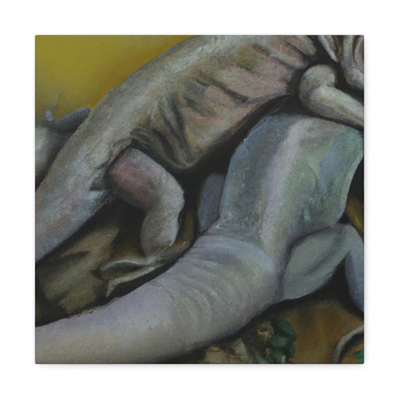 Lizard in Nature Scene - Canvas