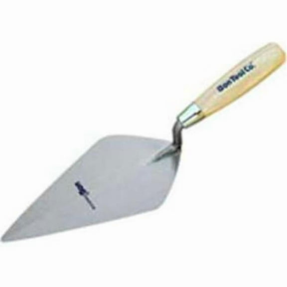 Bon Tool B607655 11 x 4.75 in. Pro Carbon Steel Narrow London Masonry Trowel Wood Handle
