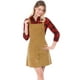thumbnail image 1 of Día De San Patricio Vestido Tipo Peto Tipo Peto Evasé Con Tirantes De Pana Para Mujer Marrón XL, 1 of 6